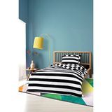 Cotton Box Cozy Home mono Tek Kişilik Lastikli Çarşaflı Nevresim Takımı Code Siyah