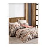 COTTON BOX CTBXFLXX Çift Kişilik Kapitoneli Nevresim Takımı Felix Kiremit Çok Amaçlı Dört Mevsim,220 x 230 Kiremit