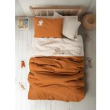 Cotton Box Cuddly Nakışlı Bebek Nevresim Takımı Clever Bej