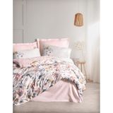 Cotton Box Dalya Pudra Çift Kişilik Saten 200x220 cm Nevresim Takımı