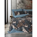 Cotton Box Dark Çift Kişilik Senso Petrol Nevresim Takımı - 200 x 220 cm