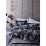 Cotton Box Dark Ranforce Çift Kişilik Round Gri Nevresim Takımı