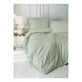 Cotton Box Elegant Stripe Saten Çift Kişilik Nevresim Takımı Adaçayı