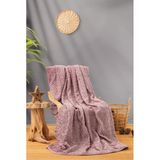 Cotton Box Emboss 220x240 Gül Kurusu Çift Kişilik Battaniye