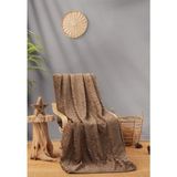 Cotton Box Emboss Çift Kişilik Battaniye 220*240 Capicino - Cappuccino - 220 x 240 cm
