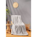 Cotton Box Emboss Çift Kişilik Battaniye 220X240 Taş - 220 x 240 cm