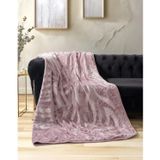 Cotton Box Emboss Çift Kişilik Battaniye Gül Kurusu 508393