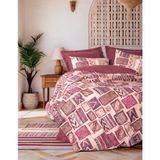 Cotton Box Ethnic Çift Kişilik Estilo Bordo Nevresim Takımı - 200 x 220 cm