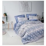 Cotton Box Ethnic Tek Kişilik Nevresim Takımı Cleo Mavi