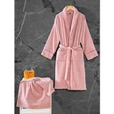 Cotton Box Exclusive Single Bornoz Seti Pudra M/l Pembe
