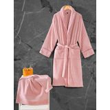 Cotton Box Exclusive Single Bornoz Seti Pudra M/L