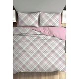 Cotton Box Fixbox Ranforce Tek Kişilik Lastikli Çarşafı Nevresim Takımı Linea Pudra - 160 x 220 cm