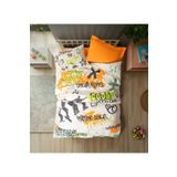 Cotton Box Genç Odası Tek Kişilik Nevresim Takımı Graffiti Oranj