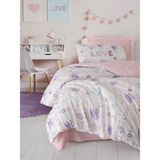 Cotton Box Genç Odası Tek Kişilik Nevresim Takımı Lovella Pembe - 180 x 240 cm
