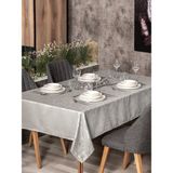 Cotton Box Jakarlı Dertsiz Masa Örtüsü Lavinia Gri 155X160 - 155 x 160 cm