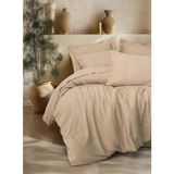Cotton Box Jakarlı Saten Çift Kişilik Nevresim Takımı Florita Bej - 240 x 260 cm