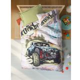 Cotton Box Junior Tek Kişilik Lastikli Çarşaflı Nevresim Takımı Adventure Yeşil