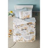 Cotton Box Junior Tek Kişilik Nevresim Takımı Buildo Mavi