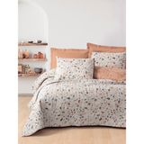 Cotton Box Kahverengi Çift Kişilik Minimal Taş Desenli ve Yumuşak Nevresim Seti Nevresim Takımı - 100 x 200 cm - Karamel
