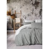 Cotton Box Klein Nakışlı Ranforce Çift Kişilik Patara Gri Nevresim Takımı - 200 x 220 cm