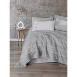 Cotton Box Limi Çift Kişilik Yatak Örtülü Nevresim Takımı Siva Gri - 230 x 250 cm