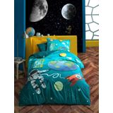Cotton Box Little Astronaut Turkuaz Tek Kişilik Nevresim Takımı