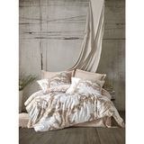 Cotton Box Loren Saten Bej Çift Kişilik 240x260 cm Nevresim Takımı