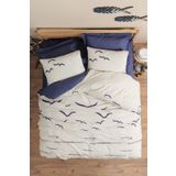 Cotton Box Maritime Larum Lacivert Çift Kişilik 200x220 cm Nevresim Takımı