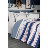 Cotton Box Maritime Tek Kişilik Nevresim Takımı Brine Ekru