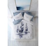 Cotton Box Maritime Tek Kişilik Nevresim Takimi Skipped İndigo