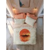 Cotton Box Maritime Tek Kişilik Nevresim Takımı Sunset Somon