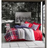 Cotton Box Masculine Tek Kişilik Marco Kırmızı Nevresim Takımı