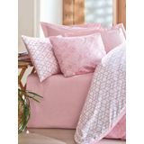 Cotton Box Minimal Çift Kişilik Lastikli Çarşaflı Nevresim Takımı Best Pembe