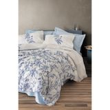 Cotton Box Modeline Tek Kişilik Nevresim Takımı Linora Mavi