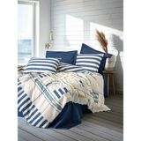 Cotton Box Modern Çift Kişilik Nevresim Takımı Lunox Lacivert - 240 x 260 cm