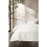 Cotton Box Nakışlı Saten Çift Kişilik Riley Ekru Nevresim Takımı - 200 x 220 cm