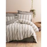 Cotton Box Natureforce İpliği Boyalı Tek Kişilik Neoma Vizon 160x220 cm Nevresim Takımı