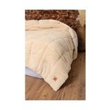 Cotton Box Peluş Çift Kişilik Yorgan Krem