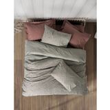Cotton Box Petite Çift Kişilik Lastikli Çarşaf Mote Kremit Nevresim Takımı