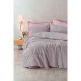 Cotton Box Petite Çift Kişilik Lastikli Çarşaflı Nevresim Takımı Otis Pembe - Bej - 180 x 200 cm