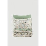Cotton Box Petite Çift Kişilik Nevresim Takımı Lola Yeşil - 200 x 220 cm - Yeşil - Gri