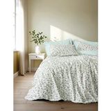 Cotton Box Petite Tek Kişilik Lastikli Çarşaflı Nevresim Takımı Nola Mint Yeşil