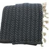 Cotton Box Pique Çift Kişilik Saçaklı Pike - Lacivert
