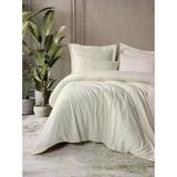 Cotton Box Plaıd Nevresım Takımı Cıft Kısılık Plaıd Krem