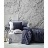 Cotton Box Plain Çift Kişilik Nevresim Takımı Lacivert Gri - 200 x 220 cm - Renkli