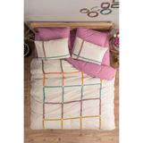 Cotton Box Puff Nakışlı Çift Kişilik Nevresim Takımı Insula Gül Kurusu