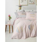 Cotton Box Puff Nakışlı Çift Kişilik Nevresim Takımı Tuft Gri - 240 x 260 cm