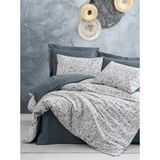Cotton Box Ranforce -Molly Antrasit- Lastikli Çarşaflı Çift Kişilik Nevresim Takımı - 200 x 220 cm