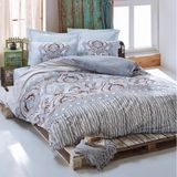 Cotton Box Ranforce Verona Mavi Çift Kişilik Nevresim Takımı