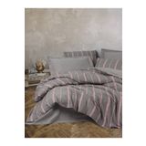 Cotton Box Ribbed Çift Kişilik Barisan Gri 200x220 cm Nevresim Takımı